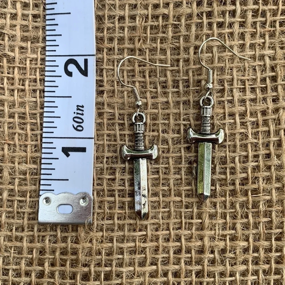 Nwt Handmade Sword Earrings